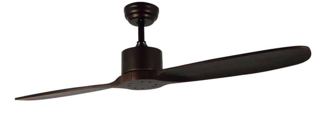 52&quot; Daya Kayu Solid 220v Motor DC Kopi Remote Control Lampu Kipas Langit-langit
