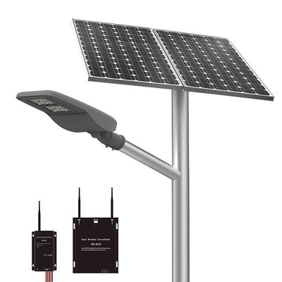 All In One 14000lm 30W 80W LED Solar Powered Street Light 18V pemasangan tiang