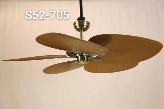 Villa Exotic Malaysia 5 ABS Plam Blades Dekoratif Kipas Langit-langit Jarak Jauh